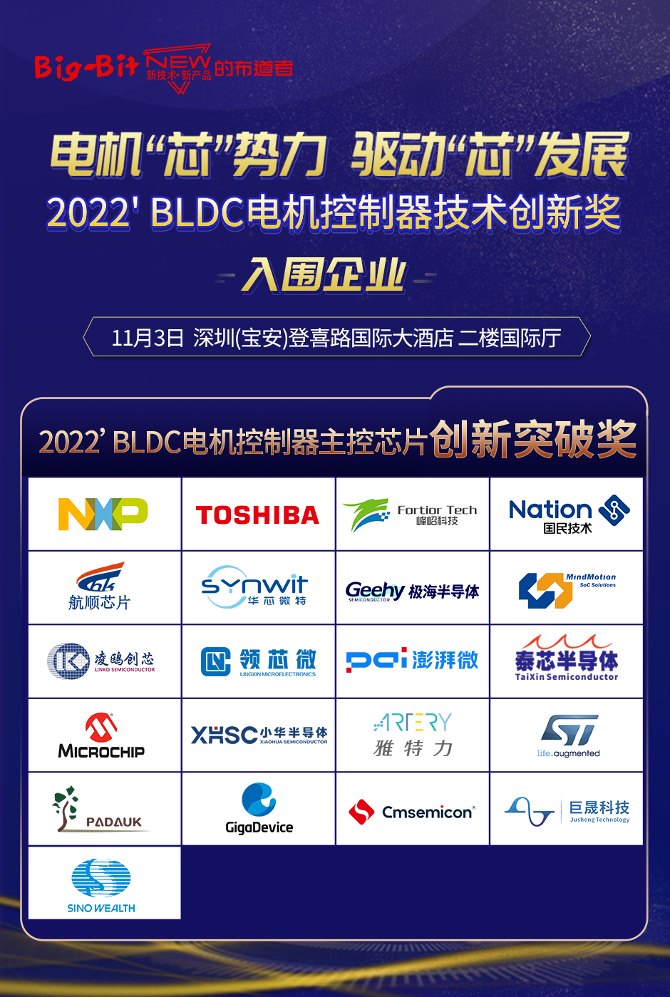 2022’電機控制器評選活動入圍企業名單揭曉！